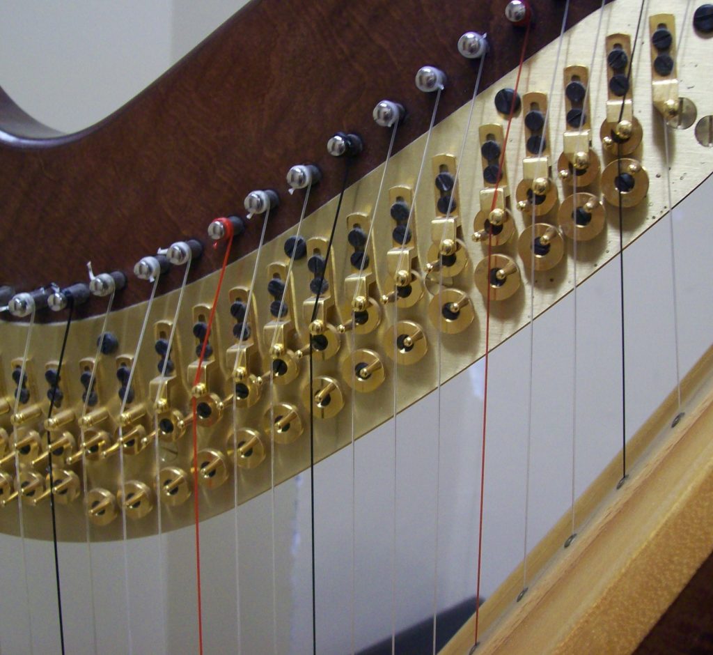 Pedal Harp Stringing Gut or Nylon? Part 1 Moss Harp Service